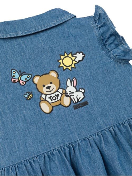 Abito neonata in denim MOSCHINO BABY | MDV0BXL0E1340933